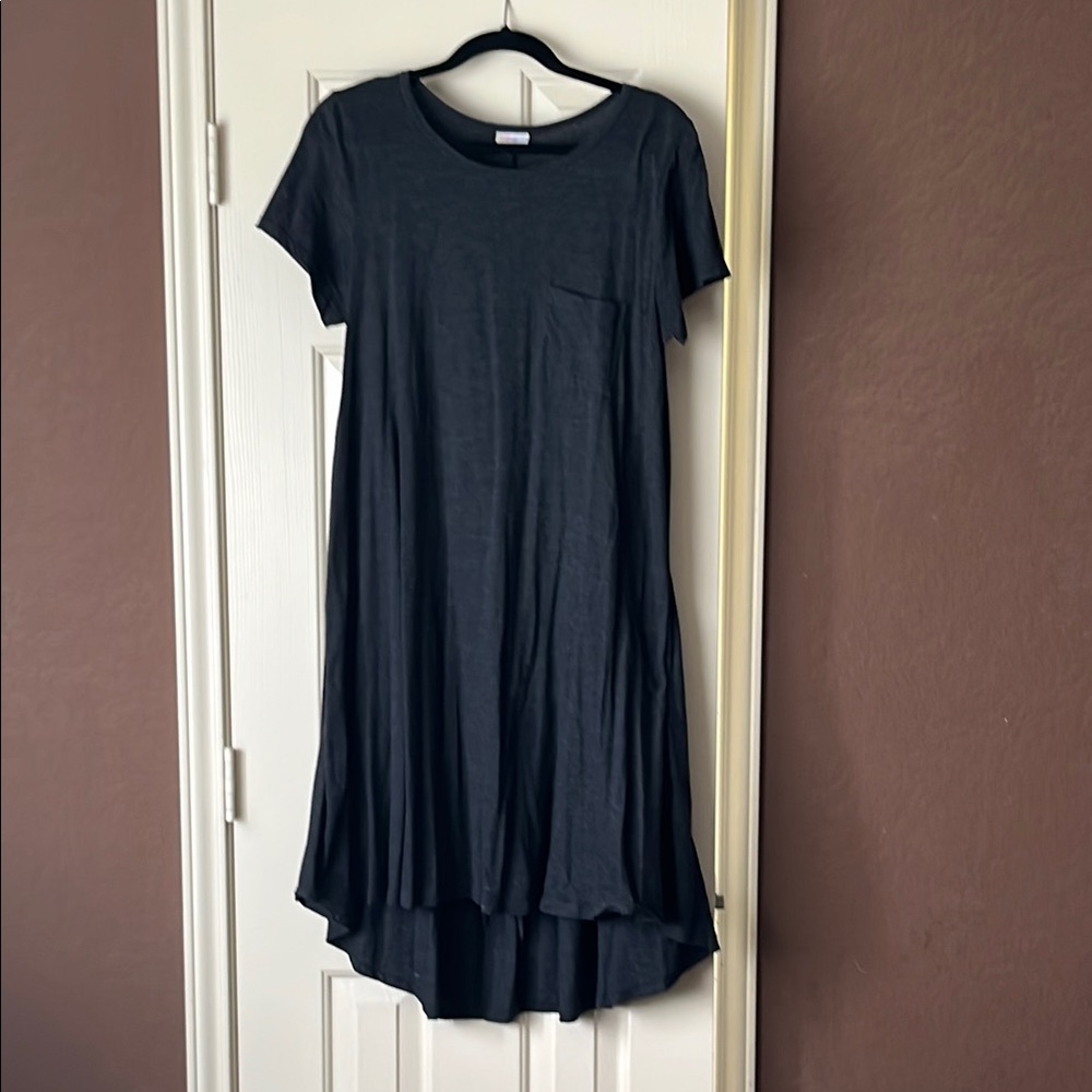 LuLaRoe Dark Gray Midi Dress